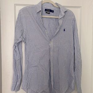 Polo checkered button down